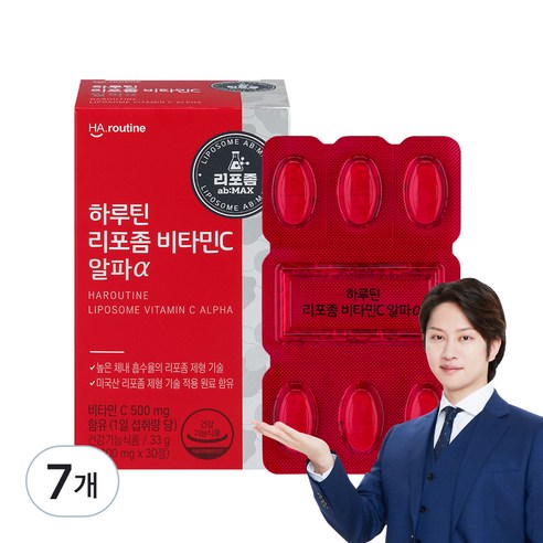 하루틴 리포좀 비타민C 알파α 33g, 30정, 7개