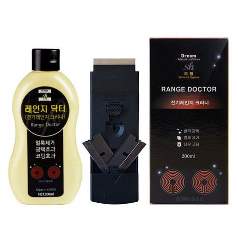 레인지닥터 인덕션클리너 + 스크래퍼 + 칼날, 1세트