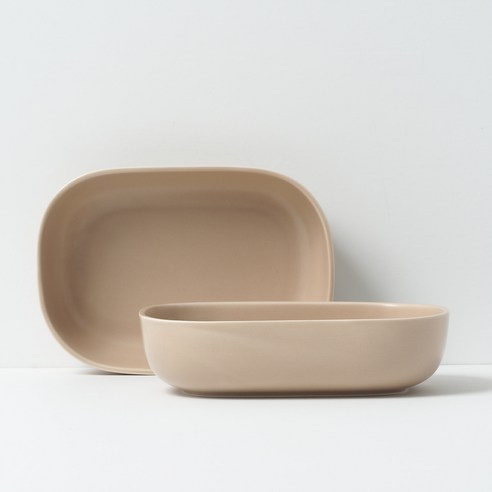 보울보울 국산 레트로라인 오발볼, 카라멜베이지, 2개