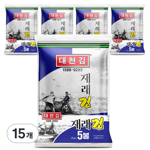 대천김 재래전장김 DC180, 22g, 15개