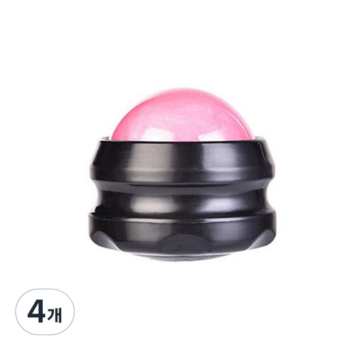 딕스포츠 블랙 마사지볼, 4개, 핑크