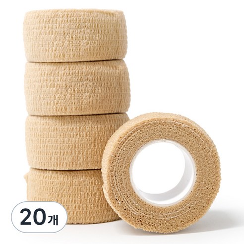 코멧 자가점착 탄력밴드 2.5cm x 4.5m, 1개입, 20개