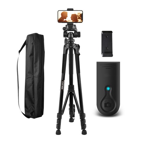 카메라용 스마트폰 삼각대 + 블루투스 리모컨, DC-T2(블랙) 
1인방송 전문관