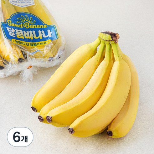 신세계푸드 에콰도르 달콤 바나나, 6개, 1.2kg 내외