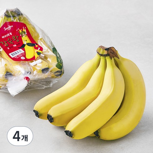 스미후루 필리핀산 감숙왕 바나나, 1kg 내외, 4개