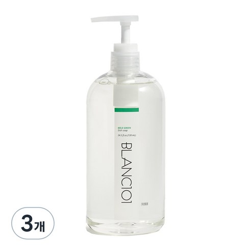 블랑101 주방세제 마일드그린, 720ml, 3개
