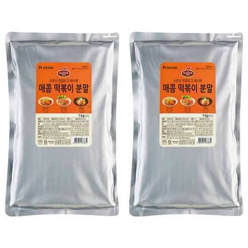 쉐프원 매콤 떡볶이 분말, 1kg, 2개