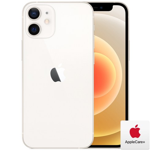 Apple 아이폰 12 Mini, 알뜰폰, White, AppleCare+포함, 64GB