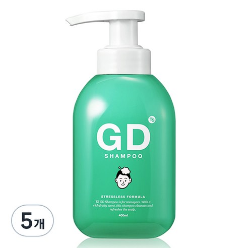 TS 지디 샴푸, 400ml, 5개