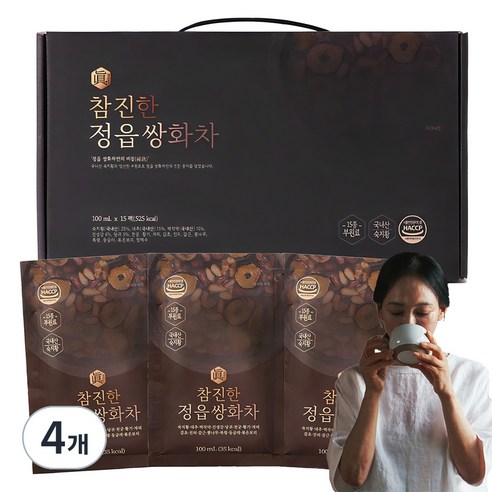 유기농마루 참 진한 정읍 쌍화차, 100ml, 15개입, 4개