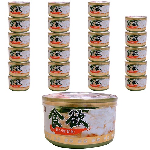 스에꼬 애견 간식캔, 닭고기＋쌀 혼합맛, 24개입