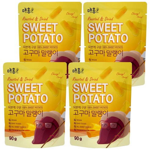 자연다움 오븐에 구운 고구마 말랭이, 4개, 90g