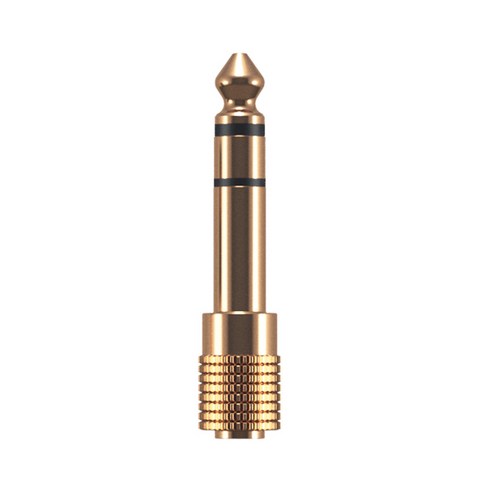 오엘바흐 I-JACK AD 35/63 3.5mm / 6.3mm 오디오 잭 어댑터, 35021, gold