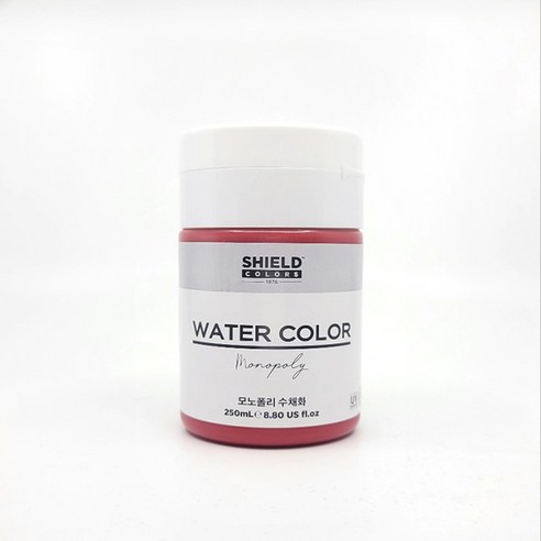 쉴드 수채화물감 빨강색, 250ml, 1색