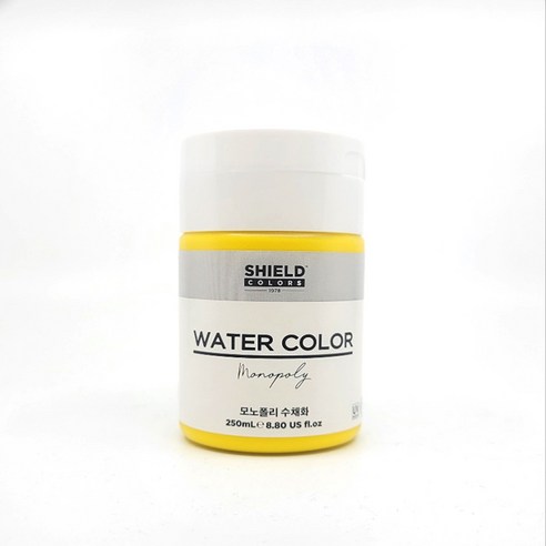 쉴드 모노폴리 수채화물감 진노란색, 250ml, 1색