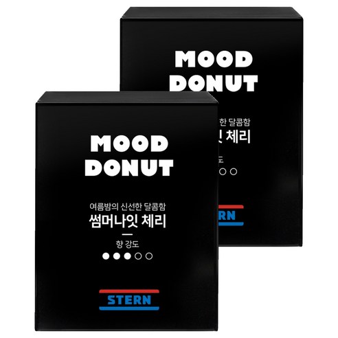 스턴 무드도넛 차량용 방향제 리필, 2개, 썸머나잇체리