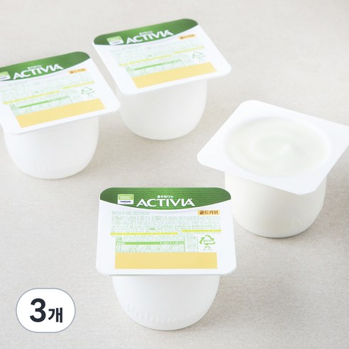 풀무원 다논 액티비아 더블액션 컵 골드키위 4개입, 80g, 4개, 3개