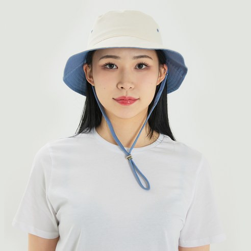 풋온 남녀공용 끈 배색 버킷햇 모자 - 모자 | 쿠팡
