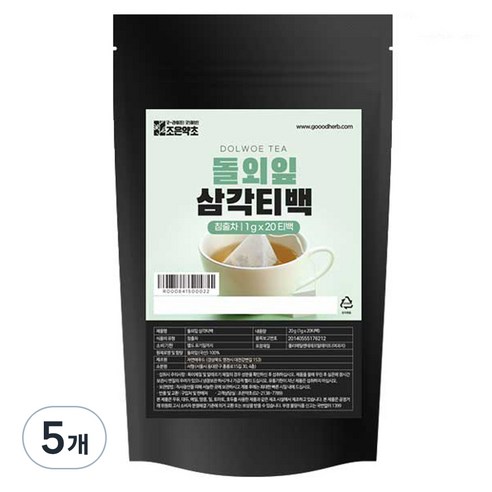 조은약초 돌외잎 삼각티백, 1g, 20개입, 5개