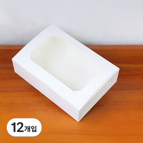 이홈베이킹 투명창 원터치 디저트상자, 12개
