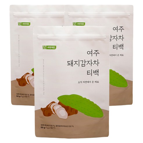 자연지인 여주돼지감자차티백, 1g, 50개입, 3개