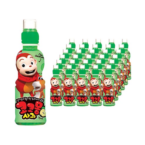 웅진식품 코코몽 음료 200ml x 24개입 PET 사과, 사과맛, 2개