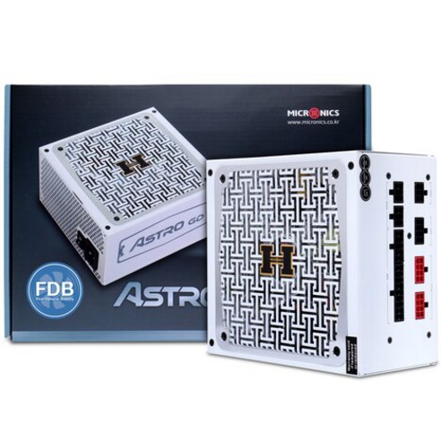 마이크로닉스 ASTRO 파워 서플라이 FDB 화이트 GD 650W 80PLUS GOLD HPM-650GD-F14S