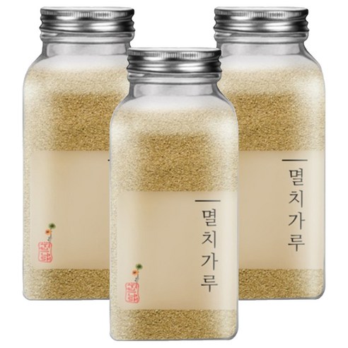 허브나래 조미료 국내산 멸치가루, 90g, 3개