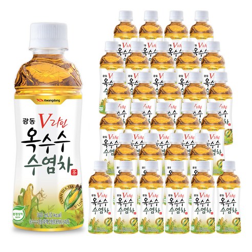 광동 V라인 옥수수 수염차, 340ml, 48개