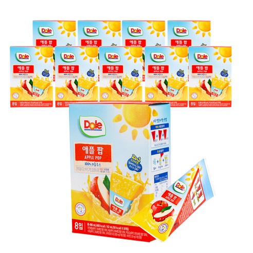 돌 애플 팝 주스, 496ml, 80개