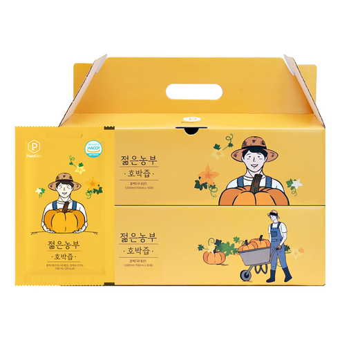 푸릇담 국내산 젊은농부 호박즙, 3L, 2개