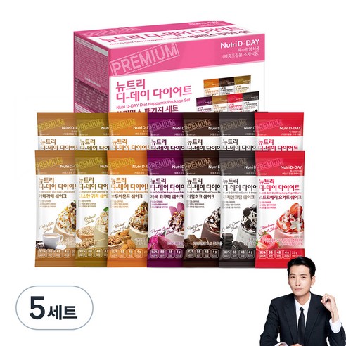 뉴트리디데이 다이어트 쉐이크 해피믹스, 350g, 5세트