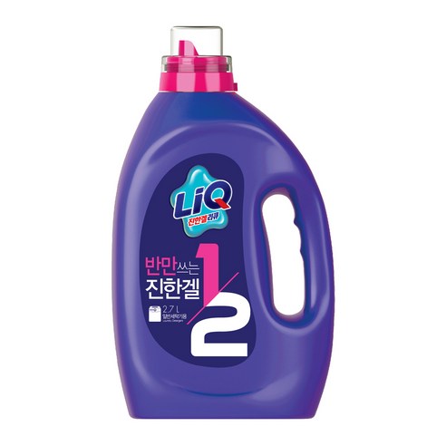 리큐 반만쓰는 진한겔 액상세제 일반용 용기, 2.7L, 1개
