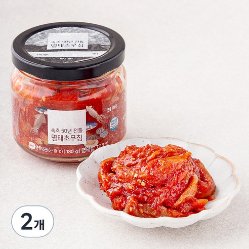 속초 50년 전통 명태초무침, 180g, 2개