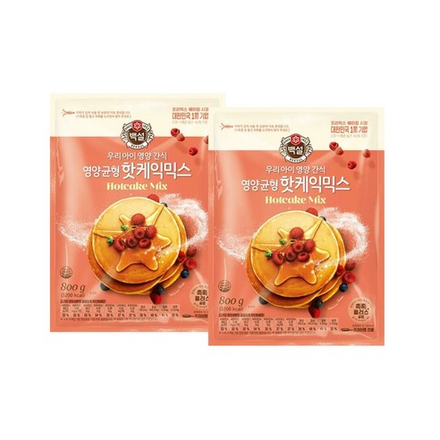 백설 핫케익믹스, 800g, 2개
