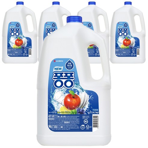 퐁퐁 주방세제, 4.12L, 5개