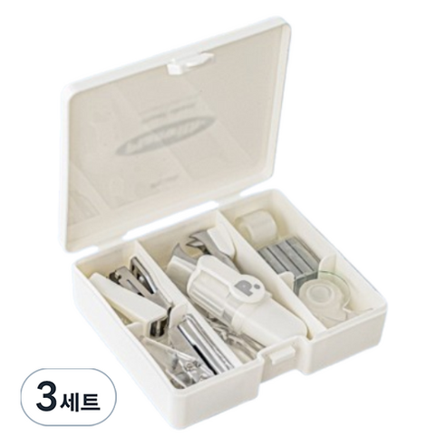 꼬까 스테이플러 종합 세트, 화이트, 3세트