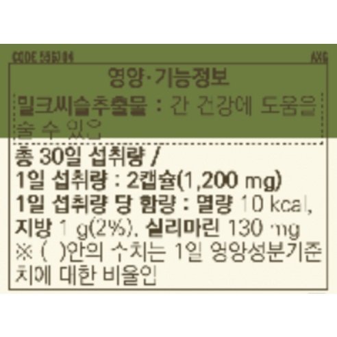 GNC 밀크씨슬은 간 건강에 도움을 주는 영양제입니다.