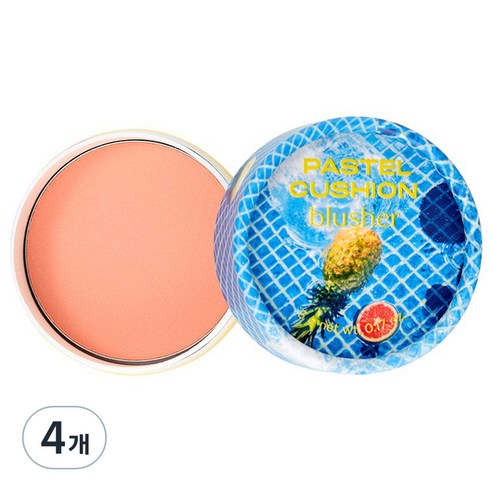 fmgt 파스텔 쿠션 블러셔 5g, 03 풀사이드 오렌지, 4개