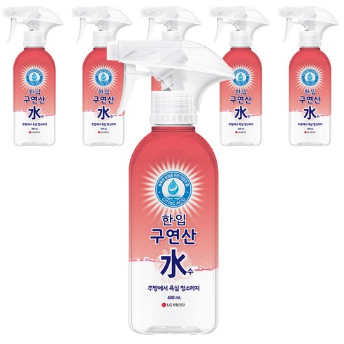 한입 구연산수 용기, 400ml, 6개
