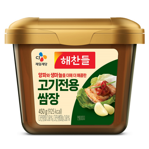 해찬들 고기전용 쌈장, 450g, 5개