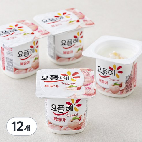 요플레 복숭아 멀티 85g, 4개입, 3개