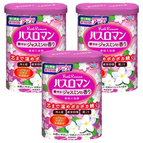 바스로망 입욕제 자스민, 600g, 3개