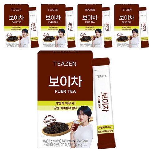 티젠 보이차 워터믹스, 1.8g, 10개입, 5개
