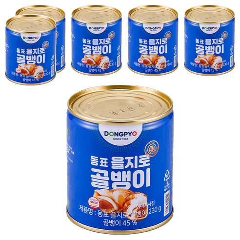 동표 을지로 골뱅이 통조림, 230g, 6개