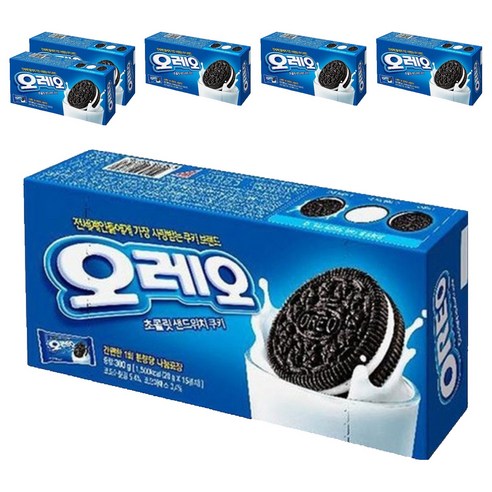 동서 오레오 화이트 샌드위치 쿠키, 300g, 6개