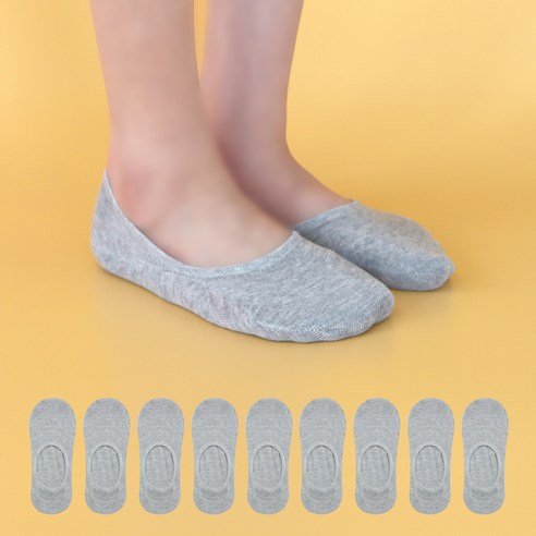 이지레그 여성용 구멍 안남 보강 페이크삭스 10켤레
