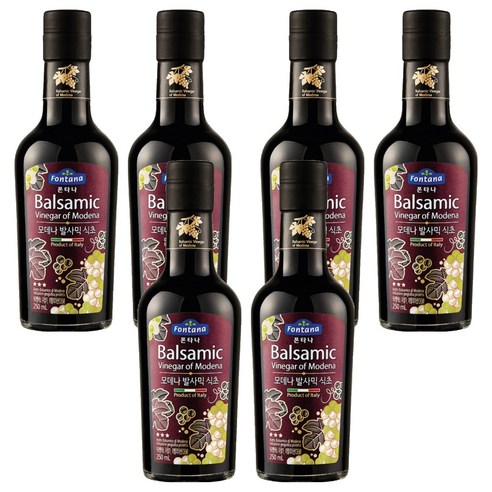 폰타나 모데나 발사믹 식초 실버라벨, 250ml, 6개