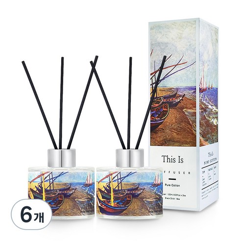 디스이즈 디퓨저, 퓨어코튼, 120ml, 6개