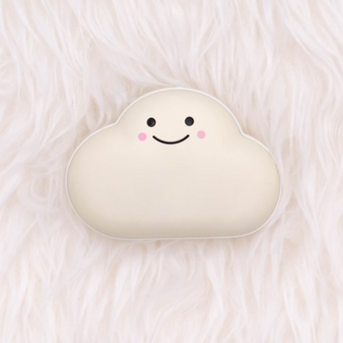 단미 구름 USB 충전식 양면 대용량 보조배터리 손난로